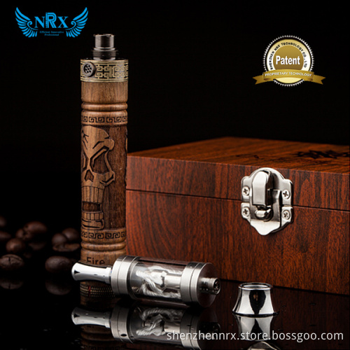 Newest Wooden Package Variable Voltage E-Cigarette Kit E-Fire